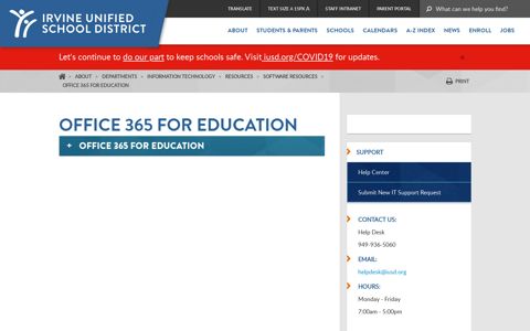 Office 365 For Education | IUSD.org