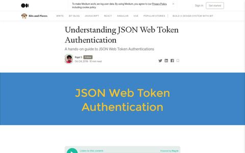 Understanding JSON Web Token Authentication | by Rajat S ...