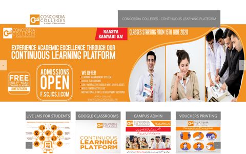 live lms for students - Concordia Colleges