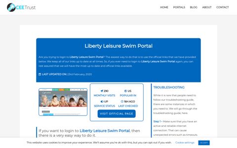 Liberty Leisure Swim Portal - Find Official Portal - CEE Trust
