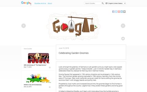 Celebrating Garden Gnomes - Google