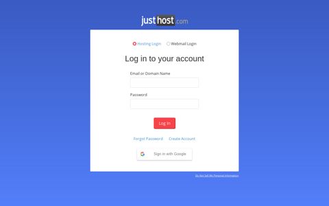 Web Hosting : Professional Web Hosting from Just Host