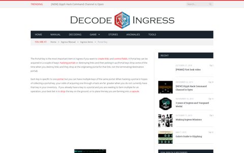 Portal Key - DeCode Ingress