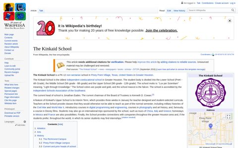 The Kinkaid School - Wikipedia