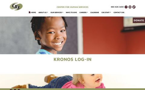 Kronos Log-In - Center for Human Services