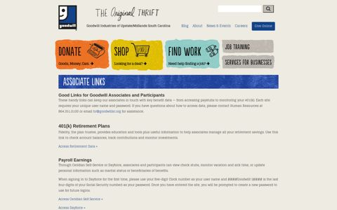 Employee Links LINKS - Goodwill Industries of Upstate ...
