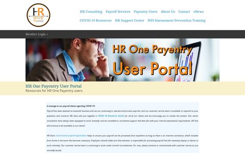 HR One Payentry User Portal