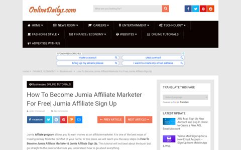 How To Become Jumia Affiliate Marketer For Free| Jumia ...