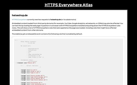 heiseshop.de - HTTPS Everywhere Atlas