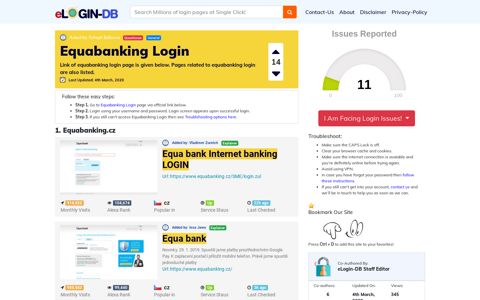 Equabanking Login - A database full of login pages from all ...
