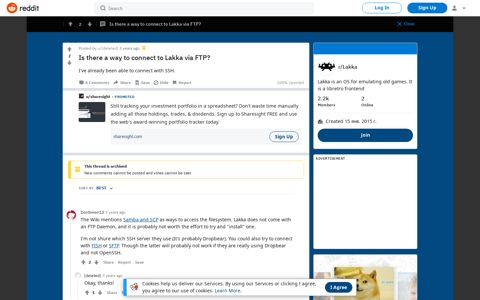 Is there a way to connect to Lakka via FTP? : Lakka - Reddit