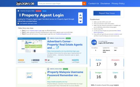 I Property Agent Login - Logins-DB