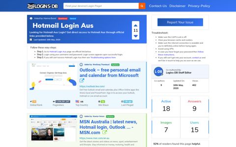 Hotmail Login Aus - Logins-DB