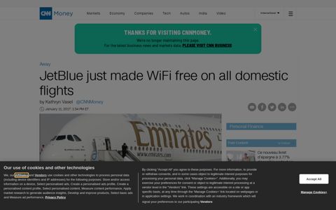 JetBlue just made WiFi free on all domestic flights