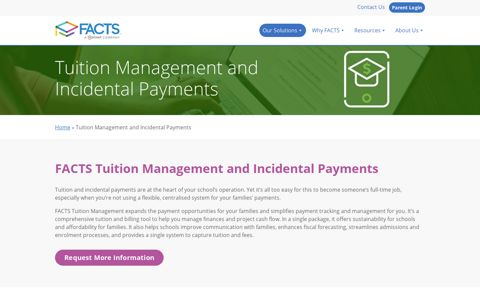 Tuition Management and Incidental Payments - FACTS ...