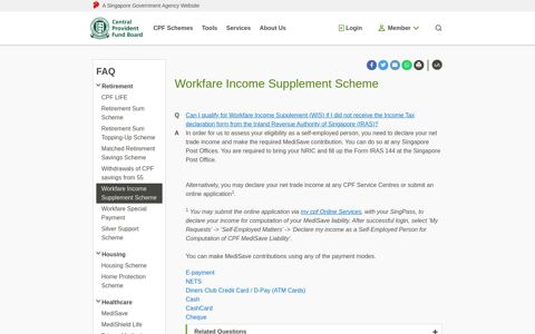 Can I qualify for Workfare Income Supplement (WIS) if I ... - CPFB