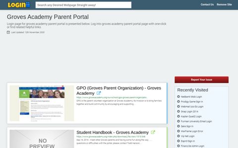 Groves Academy Parent Portal - Loginii.com