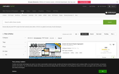Job Portal PHP Scripts from CodeCanyon