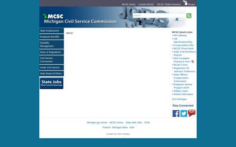 MiCSC - HR Gateway - State of Michigan