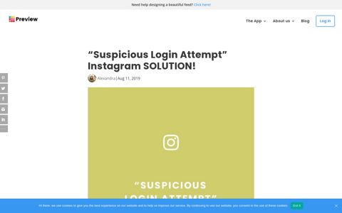“Suspicious Login Attempt” Instagram SOLUTION! - Preview App