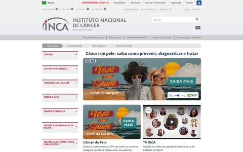 INCA - Instituto Nacional de Câncer |