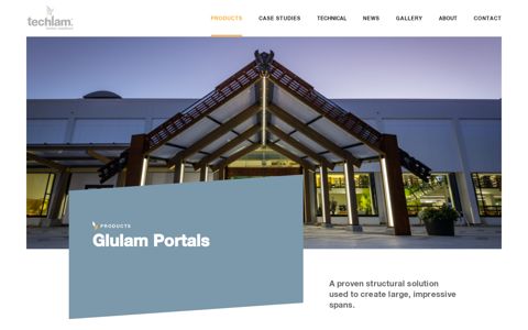 Glulam Portals | Techlam