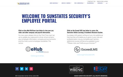 Employee Login | Sunstates Security Services