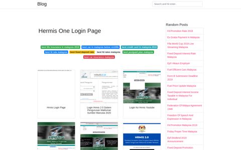 Hermis One Login Page - Blog