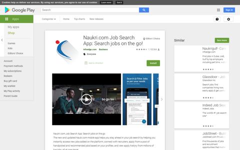 Naukri.com Job Search App: Search jobs on the ... - Google Play