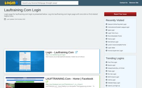Lauftraining.com Login | Accedi Lauftraining.com - Loginii.com