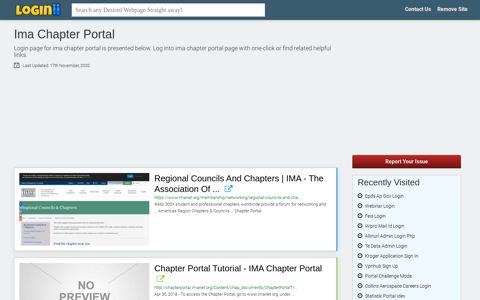 Ima Chapter Portal