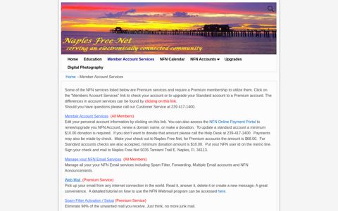 Member Account Services – Naples Free-Net