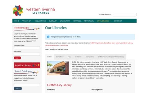 Our Libraries | Western Riverina Libraries