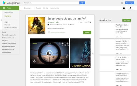 Sniper Arena Jogos de tiro PvP – Apps no Google Play