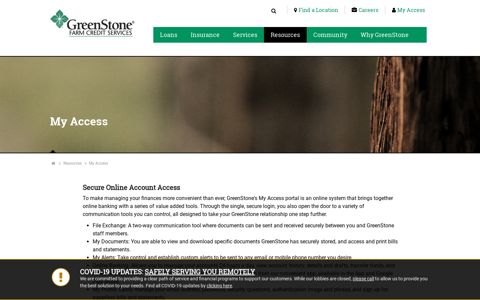 My Access | GreenStone FCS