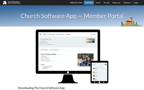Church Software App - Member Portal - Icon Systems - IconCMO