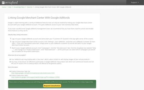 Linking Google Merchant Center With Google AdWords ...