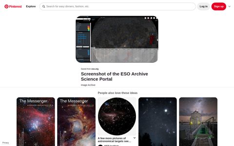 Screenshot of the ESO Archive Science Portal | This is a ...