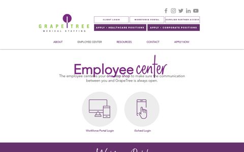 Employee Center | GrapeTree Medical Staffing