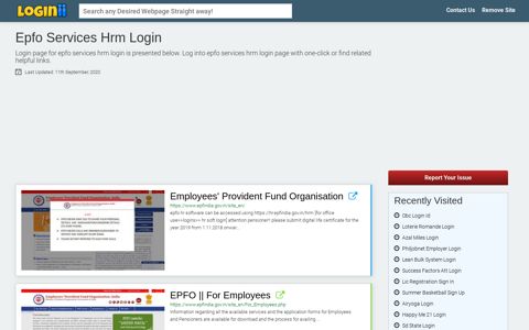 Epfo Services Hrm Login - Loginii.com