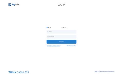 Login - PayTabs - Changing the way people pay and get paid