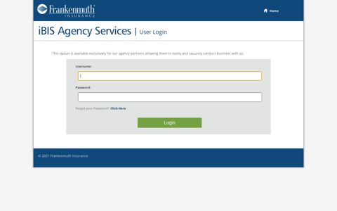 Agency Services Login - Frankenmuth Insurance