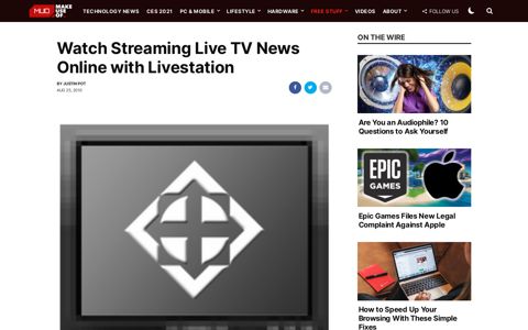 Watch Streaming Live TV News Online with Livestation