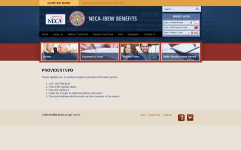 Provider Information Verification | NECA-IBEW of Illinois ...