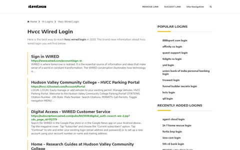 Hvcc Wired Login ❤️ One Click Access - iLoveLogin