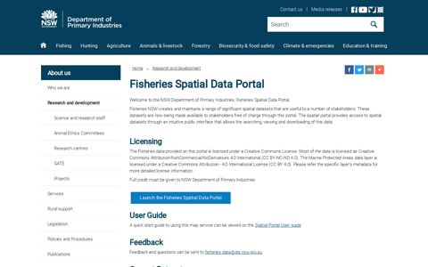 Fisheries Spatial Data Portal