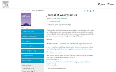 Journal of Geodynamics - Elsevier