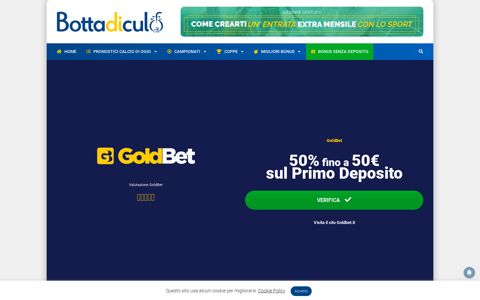 GoldBet: Recensione Bookmaker, Casinò e Poker Online ...