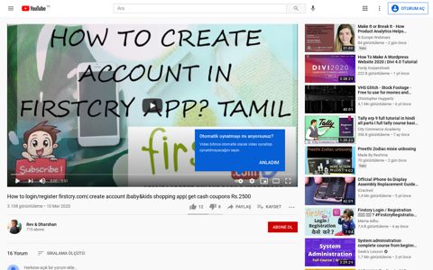 How to login/register firstcry.com| create account ... - YouTube