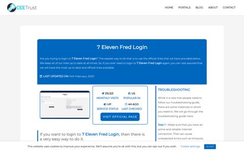 7 Eleven Fred Login - Find Official Portal - CEE Trust